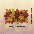 thumbnail image 6 of PMU Thanksgiving Maple Leaves Placemat 13in x 12in Fall Leaf Table Decoration For Autumn Harvest Holiday Party, 6 of 9