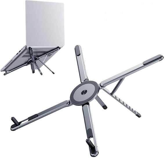 Laptop Stand,Adjustable Multi-Angle Stable Portable Space-Saving Holder for Home Office, Travel, Gaming Setup, Desk & Couch Use