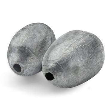 South Bend Large Egg Sinkers Fishing Weights Terminal Tackle, 1 1/2 oz., 5-pack