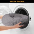 thumbnail image 6 of Calming Dog Beds for Large Dogs, Faux Fur Donut Cuddler Dog Bed, Round Fluffy Pillow, Washable Pet Bed for Dogs Up to 80Lbs, 36inch, 6 of 7
