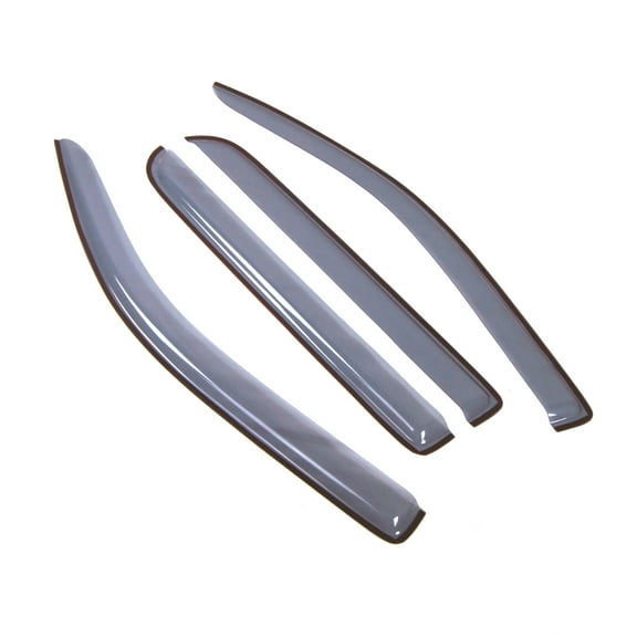 Tuningpros LGWV2-167 Window Visor Light Tinted 4 Pcs Set For 2009-2014 Ford F-150 SuperCrew/Crew Cab