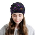 thumbnail image 2 of Naloa Multi-colored Spiders Soft Beanie Hat, Knit Beanie Daily Beanie in Fine Knit for Women Men Winter Travel, Outdoor, 2 of 7