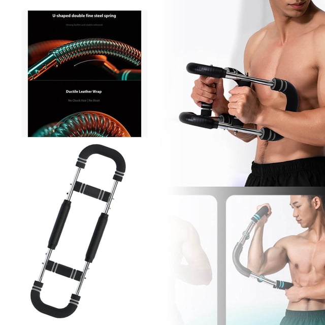 Adjustable Twister Arm Trainer Chest Expander Workout Portable Shoulder Strength Exerciser Machine For Men Power Twister Bar Forearm Strengthener For Home Gym Fitness Large Yoga Blanket Yoga Party