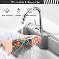 thumbnail image 6 of Coolnut Halloween Candy Colorful Skull Sink Splash Guard for Faucet 2 Packs Faucet Absorbent Mats, Faucet Handle Drip Catcher Quickly Drying Mat for Kitchen Counter Bathroom, 14.9"x5.5", 6 of 7