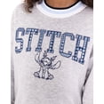 thumbnail image 3 of Stitch Girls Long Sleeve Graphic Varsity Crewneck Pullover, Sizes 4-12, 3 of 6
