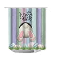 thumbnail image 2 of Fwttom Décorations de Pâques Rideau de Douche Lapin de Pâques Œuf Salle de Bain Maison Séparation Humide/sèche Rideau de Douche Imperméable, 2 of 5