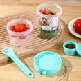 thumbnail image 5 of ZMKIAG Reusable Overnight Oats Container with Lid and Fork, Salad Shaker Cup Container, Cereal Yogurt Cup with Topping Plastic Overnight Oats Container, To Go Breakfast, Hiking Jar, 5 of 9