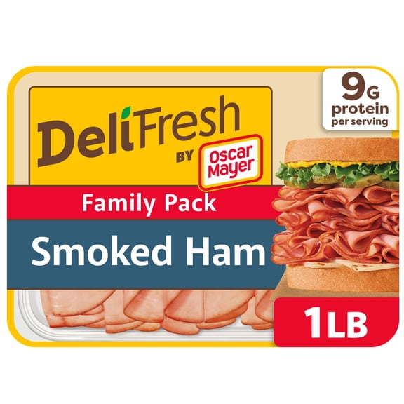 Oscar Mayer Deli Fresh Smoked Uncured Ham, 16 oz Family Pack