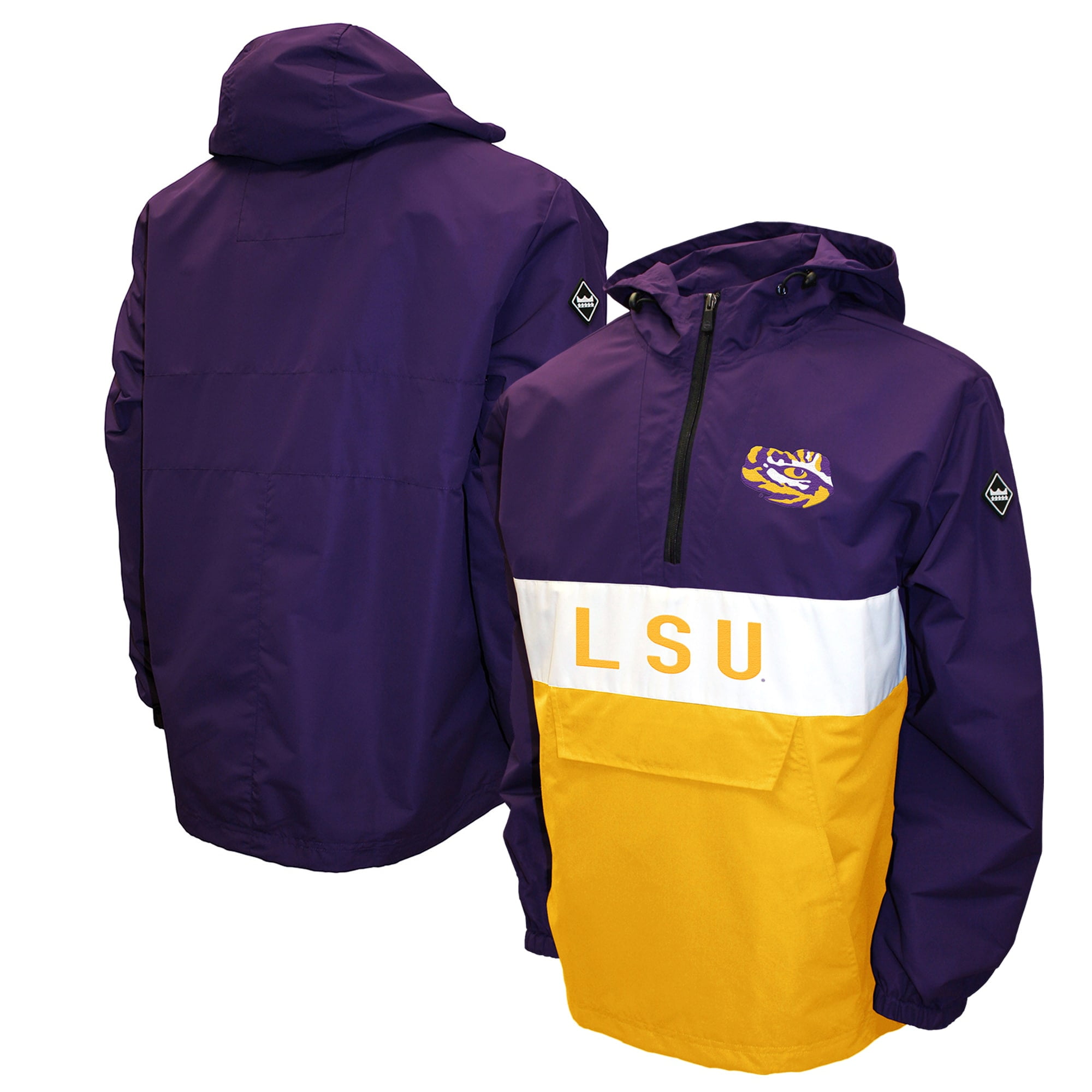 lsu pullover windbreaker