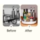 thumbnail image 5 of 360 ° Estante organizador de especias con rotación, armario giratorio, soporte para condimentos, bandeja de almacenamiento de cocina para cocina, baño, refrigerador, 5 of 5