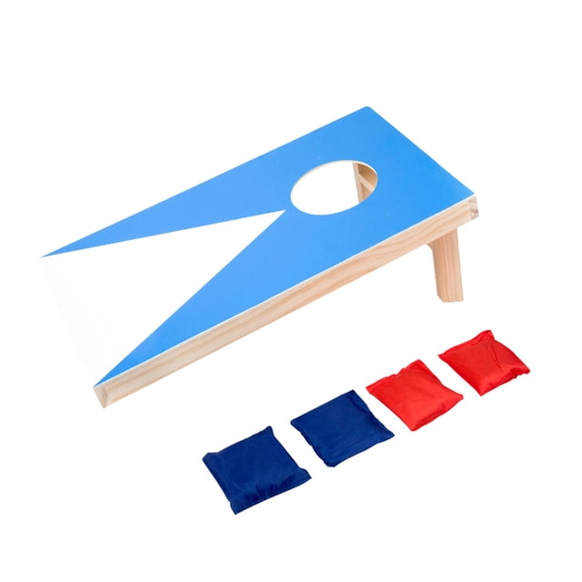 koolsoo Jeu de Lancer de Sacs de Sable Ensemble Classique de Trous de Maïs pour Garçons et Filles Jeu de Lancer pour Enfants Bleu