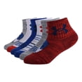 thumbnail image 1 of Calcetines Under Armour Esenciales de Béisbol Rojos para Bebés Niños 2T-4T, 1 of 5