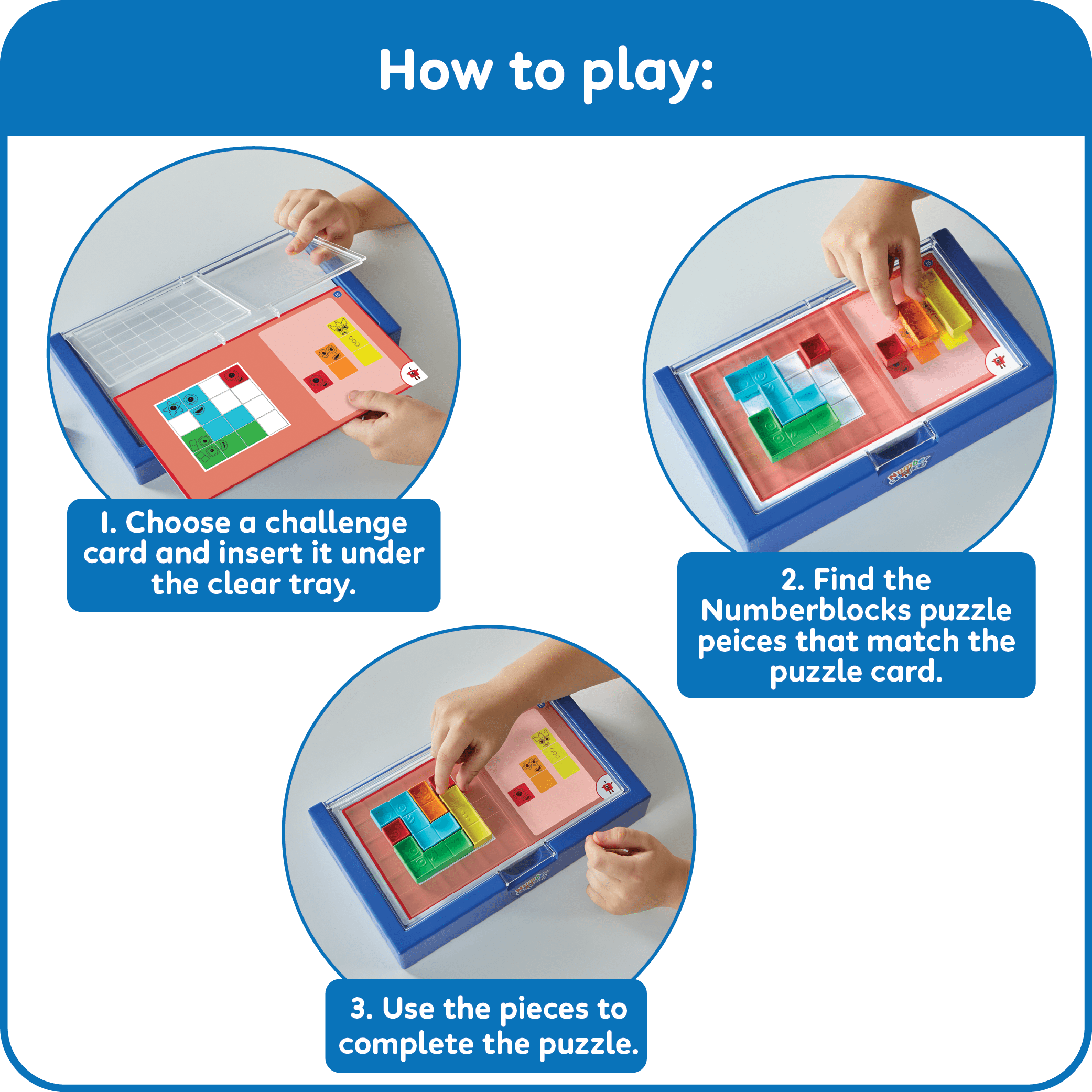 Hand2Mind Numberblocks Puzzle Solver Brain Teaser Educational