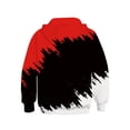 thumbnail image 5 of ZHOGXU Boys Patchwork Gradient Hooded Sweatshirt Long Sleeve Pullover Hoodie With Pocket For Kids Cool Streetwear,Red2,10-12 Years, 5 of 5