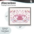 thumbnail image 4 of Stupell Industries Eclectic Pink Boho Butterfly Gray Floating Frame Canvas Art, 21 x 17, by Kim Allen, 4 of 8