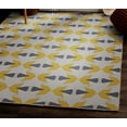 thumbnail image 3 of Linon Outdoor Washable Area Rug Collection, Ivory and Yellow, 5' x 7', 3 of 8