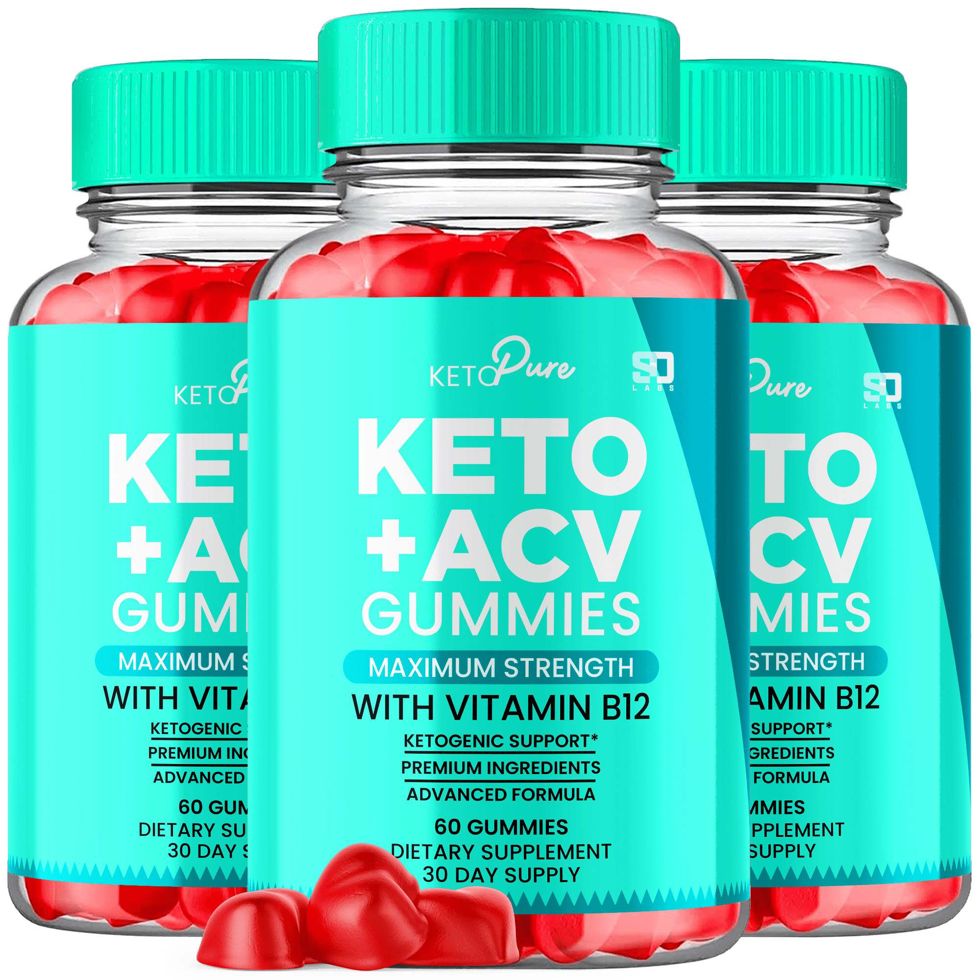 Keto Pure Keto ACV Gummies Maximum Strength Weight Management Supplement 180 Gummies