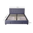 thumbnail image 2 of Base Cabecera Para Cama Queen Size Ilios Innova con Cajones, 2 of 9