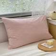 thumbnail image 1 of Pillowcase Solid Color Ins Stripe Pillowcase Piece Pillowcase One Pair, 1 of 1