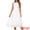 White, variant on Eyelet Sleeveless A Line Midi Tank Dress L White