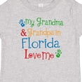 thumbnail image 4 of Inktastic Florida Grandma Grandpa Loves Me Boys or Girls Baby T-Shirt, 4 of 5
