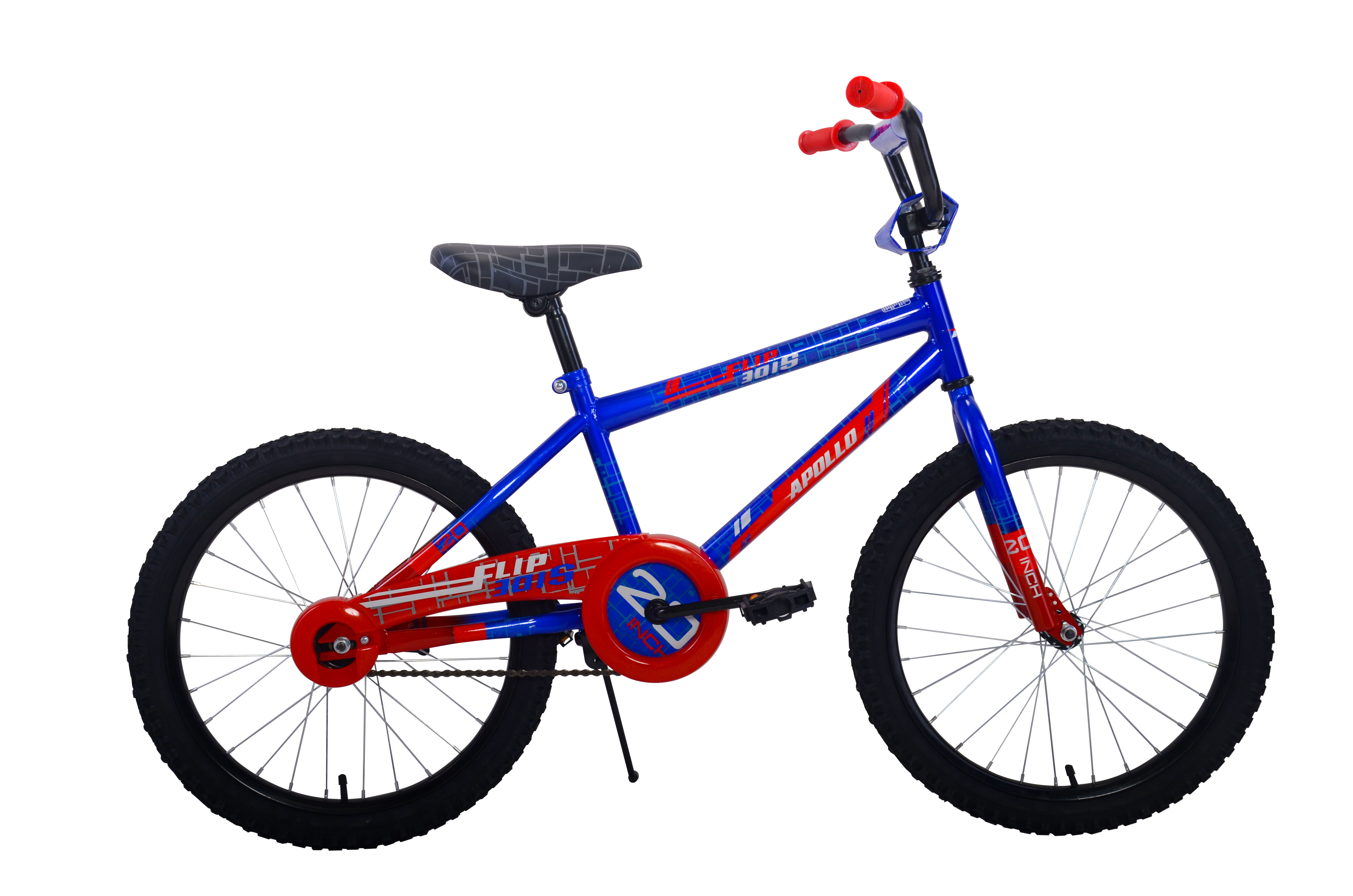 48 to 60 inches tall Ages 7 to 12 Silver Apollo Flipside 20 inch Kids Bicycle 