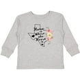 thumbnail image 3 of Inktastic Texas Home is Where The Heart is with Watercolor Floral Girls Long Sleeve Toddler T-Shirt, 3 of 5