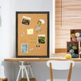 thumbnail image 5 of Cork Board Black Poster Board Bulletin Board for Wall, 36" x 24" Wall Mounted Vision Board Decorative Brown Foam Board Project Board Cartulina with 10 Push Pins for Home & Office, Black Framed, 5 of 11