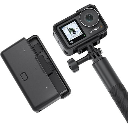 Open Box DJI Osmo Action 3 Adventure Combo, 4K HDR Action Camera, 10-Bit Color Depth, Waterproof, HorizonSteady, Cold Resistant and Long-Lasting, Extension Rod, Vlog for YouTube CP.OS.00000221.01