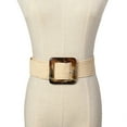 thumbnail image 2 of Kmbangi Ceinture Tressée en Paille pour Femmes, Ceinture Élastique Rétro Extensible, 2 of 5
