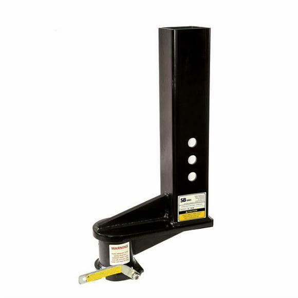 PopUp By Youngs Gooseneck Trailer Coupler SB2 Adjustable; Square; 9 Inch Offset; 24000 Pound Capacity; 2-5/16 Inch Ball; For Trailers With 4-1/2 Inch ID Tube; 1 Inch Holes thru Sides