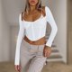 thumbnail image 4 of Top Corto Con Tirantes Camisa deportiva delgada para mujer Traje de calle sin espalda con ombligo expuesto (Blanco S) Ygjytge para Mujer Blanco T XXL, 4 of 6