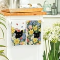 thumbnail image 4 of Sm:)e Black Cat Hydrangea Sping Flowers Kitchen Towels Set of 2, 18x26 Inch, 4 of 6