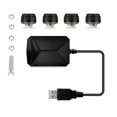thumbnail image 1 of Tire Pressure Monitor, USB TPMS Tire Pressure Monitor for Android Navigation Tire Pressure Monitoring Alarm System Wireless Transmission with 4 External Sensors, 1 of 6