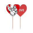 thumbnail image 1 of Periódico comunista Rojo patriotismo Palillos de dientes bandera etiqueta de amor selección de pastelitos, 1 of 4