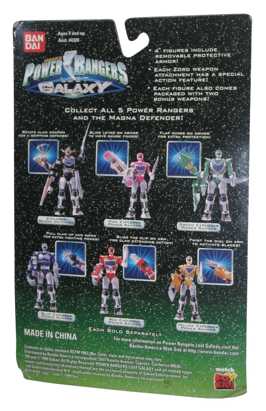 power rangers lost galaxy toys
