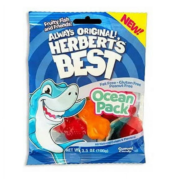 Herbert's Best Ocean Pack Gummies Candy - 3.5 Ounce Bag