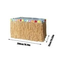 thumbnail image 2 of 200x75cm Outdoor Beach Atmosphere Decorative Table Skirt Tassel Table, 2 of 4