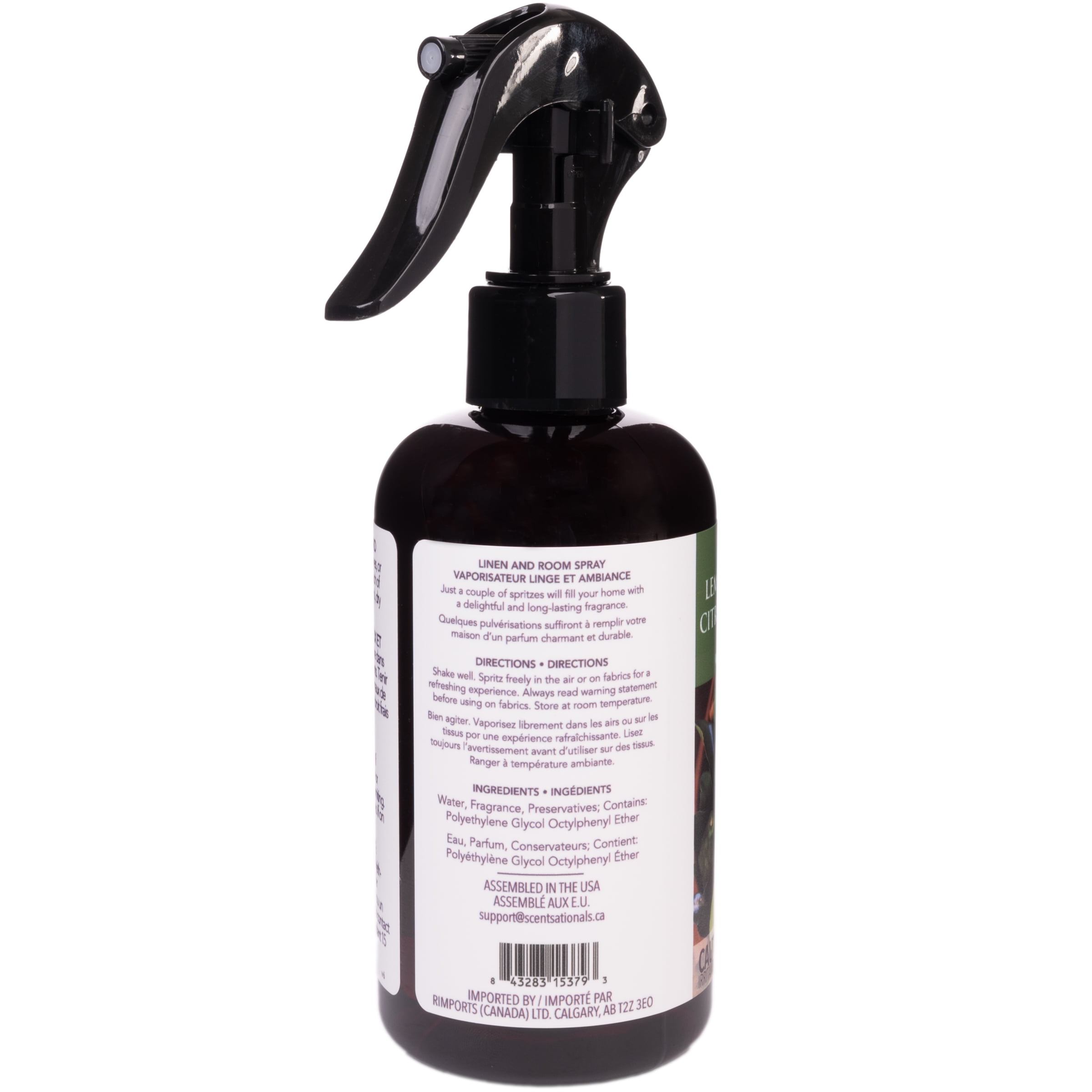 Scentsationals Room Spray Lemongrass & Bergamot