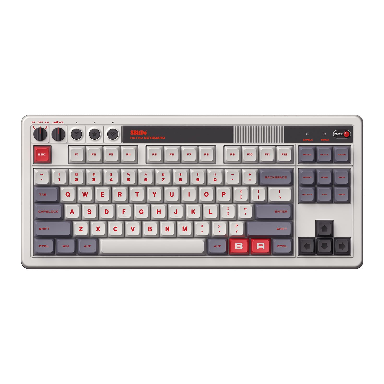 8BitDo Retro Keyboard Nモデル ※GW値下げ※ Amazon.com: 8Bitdo Retro Mechanical Keyboard, Bluetooth/2.4G