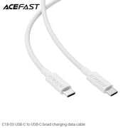 ACEFAST C18-03 USB-C to USB-C Braid Charging Data Cable Seamless Connectivity