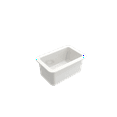 thumbnail image 3 of BOCCHI Sotto Undermount Fireclay 12 in. Single Bowl Kitchen Sink with Strainer in White, 3 of 4