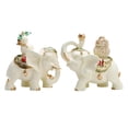 thumbnail image 4 of 1 par de estatuas de elefante de la buena suerte, decoración de mesa para dormitorio, ligeras. Blanco, 4 of 9