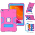 thumbnail image 6 of Dteck Case for iPad 9th Gen/8th Gen/7th Gen, iPad 10.2 Shockproof Kids Case 2021/2020/2019, Heavy Duty Hybrid Rugged 3 Layer Full Body Protection Case with Built-in Kickstand,Rose/Blue, 6 of 6
