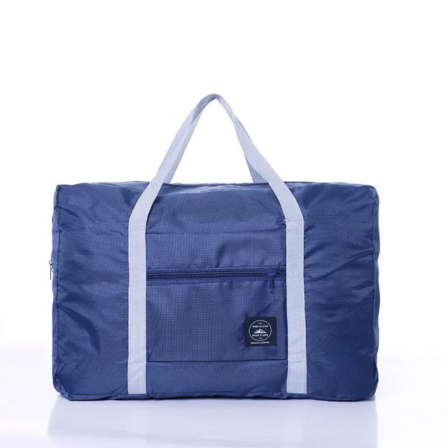 Large Capacity Luggage Portable Clothes Storage Bag Multi-Functional Travel Bag Foldable Boarding Can Set Trolley Case Bag DEEP BLUE
