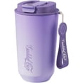 thumbnail image 1 of Unbranded Portable Coffee Cup 450ml Insulated Travel Mug, Purple, 1 of 4