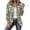 Green, variant on Denim Jackets for Women Ruffle Trim Button Down Long Sleeve Fall Fashion Jean Jacket Women Casual Western Vintage Lapel Collared Womens Blazer