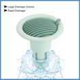 thumbnail image 4 of Uxcell Shower Floor Drain Backflow Preventer, Valve Sewer Core Hair Catcher, Green 2 Pcs, 4 of 6