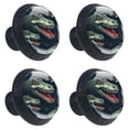 thumbnail image 2 of 4 Pcs Crocodile Knobs for Kitchen Cabinet Cupboard Dresser Bookcase Drawer Pulls Handles Round Home Decor, 2 of 8