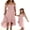 Pink Kid, variant on Mother and Daughter Dresses Matching Set Strapless Fork Dress Sundress Mommy and Me Clothing Summer Family Outfits
